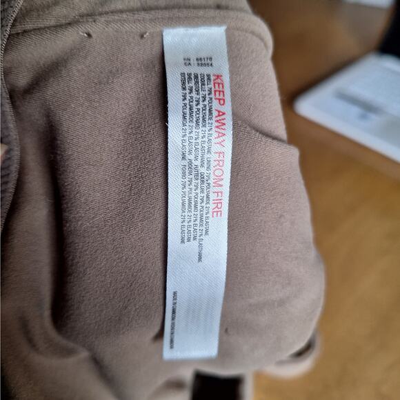 Free People FP Movement Women Small Beige Brown Square Neck Athletic Sports Bra - Picture 5 of 6